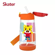 日本 Skater PET吸管水壺(480ml)-巧虎ABC