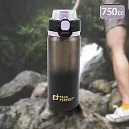 晶鑽316不鏽鋼陶瓷運動彈跳保溫杯-750cc-1支 漸層黑