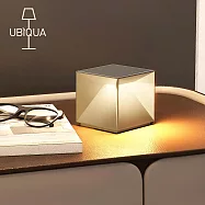 【義大利UBIQUA】Cubox 蘊光魔方USB充電式桌燈(大款)- 杏色