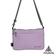 【ATUNAS 歐都納】多夾層胸前包/側肩包/休閒旅遊包/小方包A1BPGZ01- 紫