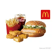 (電子票) 麥當勞勁辣鷄腿堡+薯條(大)+四塊麥克鷄塊+可樂(中)好禮即享券【受託代銷】