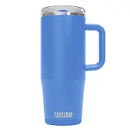 【美國 CamelBak】1000ml Thrive Mug 防漏不鏽鋼日用保溫馬克杯(保冰)- 矢車菊藍