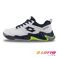 【LOTTO 義大利】男 TS 250 全地形網球鞋- 25.5cm 白/丈青