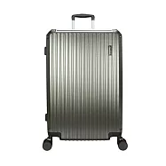 DF travel - 佛羅倫薩 ABS耐磨附杯架TSA內崁式海關密碼鎖 USB 雙排靜音飛機輪20吋行李箱-多色可選 佛羅灰