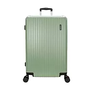 DF travel - 佛羅倫薩 ABS耐磨附杯架TSA內崁式海關密碼鎖 USB 雙排靜音飛機輪28吋行李箱-多色可選 佛羅綠