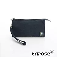 tripose 漫遊系列岩紋簡約微旅手拿/側肩包 沉靜藍