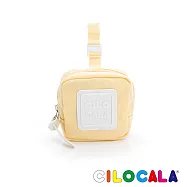CILOCALA 亮彩尼龍防潑水可扣式零錢包 布丁黃