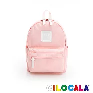 CILOCALA 亮彩尼龍防潑水後背包-小 花語粉