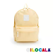 CILOCALA 亮彩尼龍防潑水後背包-中大 布丁黃