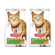 【Hills 希爾思】成貓7歲以上 高齡活力 雞肉與米特調食譜 1.36KGx2包組 (10777)