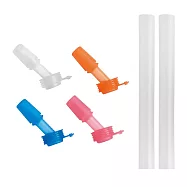 【美國 CamelBak】Flip Straw 兒童多彩咬嘴及吸管組