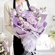 【Floral M】浪漫的南法紫桔梗鮮花花束
