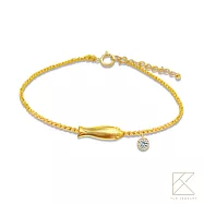 【TLH】黃金墜情人編織手繩 純金999 餘生有你 約重0.07錢&plusmn;0.01 餘生有你