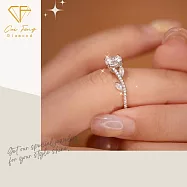 【CF鑽飾】女戒《WH牛頭》莫桑鑽 1克拉鑽戒 戒指