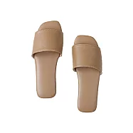 Besthot 全真皮軟Q羊皮室內防滑拖鞋(減少腳臭腳汗 羊皮拖鞋 室內拖鞋 真皮拖鞋) 奶茶色35-36