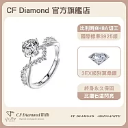 【CF 鑽飾】女戒《為愛加冕》(1克拉鑽戒 莫桑鑽 戒指)