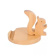 Besthot 動物造型實木手機支架(支架/平板架/懶人支架/手機座/手機架/擺設/擺件/裝飾/置物架) 松鼠