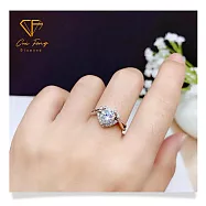 【CF 鑽飾】女戒《永恆真心》(1克拉鑽戒 莫桑鑽 戒指)