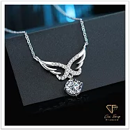 【CF鑽飾】項鍊《天使之翼》莫桑鑽 1克拉鑽墜