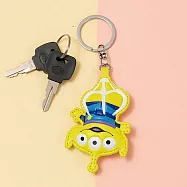 正版迪士尼 Disney Q萌鼓鼓皮革鑰匙圈 鑰匙扣 吊飾 皮革鑰匙扣 三眼怪