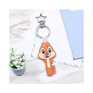 【迪士尼 Disney】迪士尼果凍矽膠鑰匙圈 鑰匙扣吊飾 蒂蒂