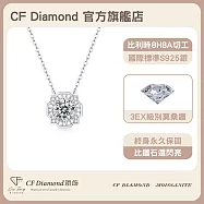【CF 鑽飾】項鍊《星曜》莫桑鑽(1克拉 鑽墜)