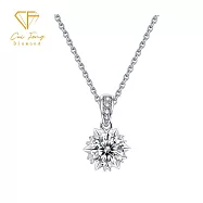 【CF鑽飾】項鍊《微鑲雪花》莫桑鑽1克拉 鑽墜