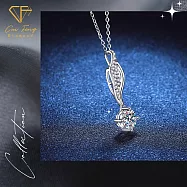 【CF 鑽飾】項鍊《怦然》莫桑鑽(1克拉 鑽墜)