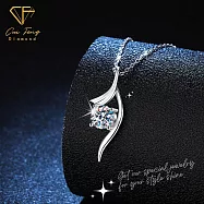 【CF鑽飾】項鍊《純愛》莫桑鑽1克拉 鑽墜