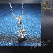 【CF鑽飾】項鍊《艾莉兒》莫桑鑽1克拉 鑽墜