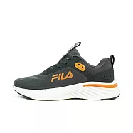 Fila [1-J319Y-066] 男 休閒鞋 運動鞋 慢跑鞋 低筒 透氣 復古 黑橘 25cm 黑/橘