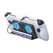 MiraScreen 手持遊戲機 10合1 擴充散熱底座 ROG Ally Steam Deck MSI Claw -黑色