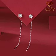 【CF鑽飾】耳環《扉凡》莫桑鑽 1克拉 耳釘 耳針