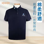 IOIIOI商品詳介 (有大尺碼) 品牌刺繡POLO衫 經典簡約 透氣排汗 萊卡高彈力 高質感 25562170 M 黑色