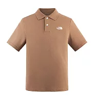 The North Face M S/S LOGO POLO - AP 男短袖POLO衫-NF0A87UX6IH 2XL 棕色