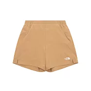 The North Face 女 ZERHYR PULL- ON SHORT 防潑水 休閒短褲-NF0A87VQLK5 XL 卡其色