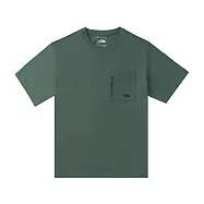 The North Face M S/S HYBRID POCKET TEE 男短袖上衣-NF0A8C7THCH S 綠色