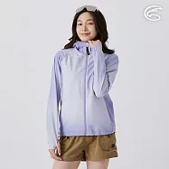 ADISI 女COOL鈦降溫抗UV撥水連帽印花外套 AJ2511019 漸層紫 (S-2XL) M 漸層紫