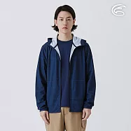 ADISI 男超涼感防曬印花外套 AJ2511053 藍格 (M-2XL) M 藍格