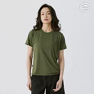 ADISI 女drirelease羊毛消臭抑菌快排上衣 AL2511003 橄綠 (S-2XL) S 橄綠