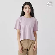 ADISI 女彈性乾爽快排短上衣 AL2511064 粉紫 (M-2XL) M 粉紫