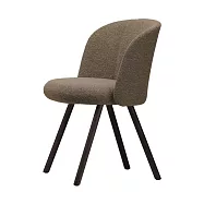 Vitra Mikado 天皇 單椅 (沙褐色布料、深橡木椅腳)