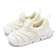 Nike 休閒鞋 Dynamo Free TD 小童 白 米白 毛毛蟲鞋 學步鞋 寶寶鞋 無鞋帶 IB7246-101 15cm WHITE/GUAVA ICE