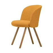 Vitra Mikado 天皇 單椅 (芒果黃布料、淺橡木椅腳)