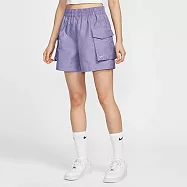 NIKE AS W NSW ESSNTL WVN HR 5” CRGO 女休閒短褲-HM6983527 L 紫色