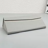 seoul show首爾秀 日系素面折疊三角立體硬殼防壓墨鏡老花近視太陽眼鏡盒 灰色