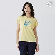 ADISI 女UPF50+防曬抑菌圓領短袖排汗衣 AL2511033 青檸黃 (S-2XL) S 青檸黃