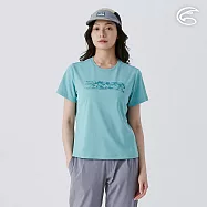 ADISI 女UPF50+防曬抑菌圓領短袖排汗衣 AL2511034 湖綠 (S-2XL) M 湖綠