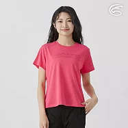 ADISI 女UPF50+防曬抑菌圓領短袖排汗衣 AL2511034 桃紅 (S-2XL) S 桃紅