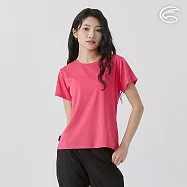ADISI 女UPF50+防曬抑菌圓領短袖排汗衣 AL2511035 桃紅 (S-2XL) S 桃紅